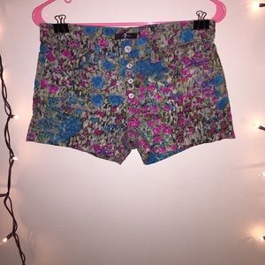 7 for all Mankind: Floral Jean Shorts